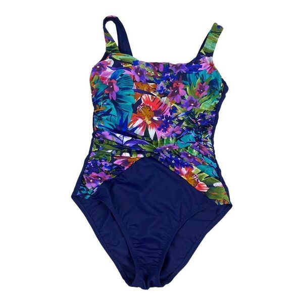 Lands' End one-Piece Tank Style Swimsuit size 8 - Picture 1 of 8